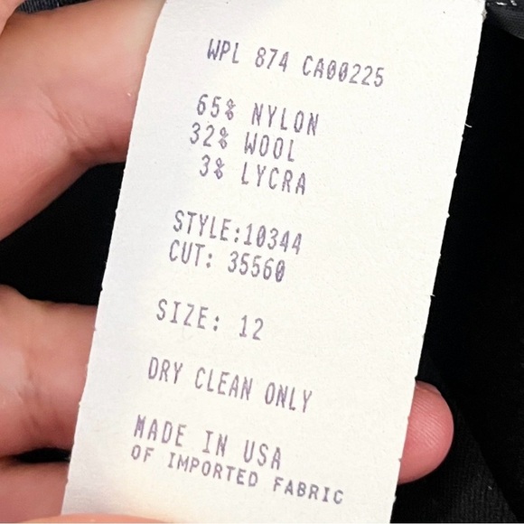 Edelweiss Skiwear Ski Stirrup Vintage 80s Wool Blend Pants Black Winter Snow - Picture 10 of 10